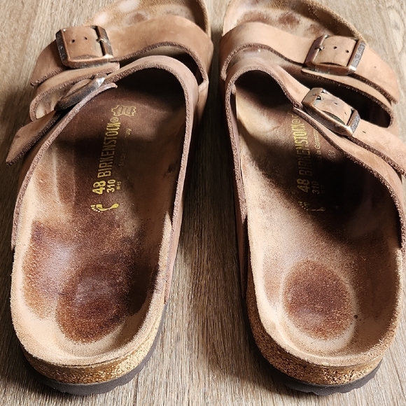 Birkenstock Brown Suede Footbed Slide - Picture 7 of 10